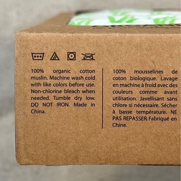 Malabar Baby 2 Pack Organic Muslin Swaddles Gift Set Poppyfield and Grass NEW - Picture 10 of 14